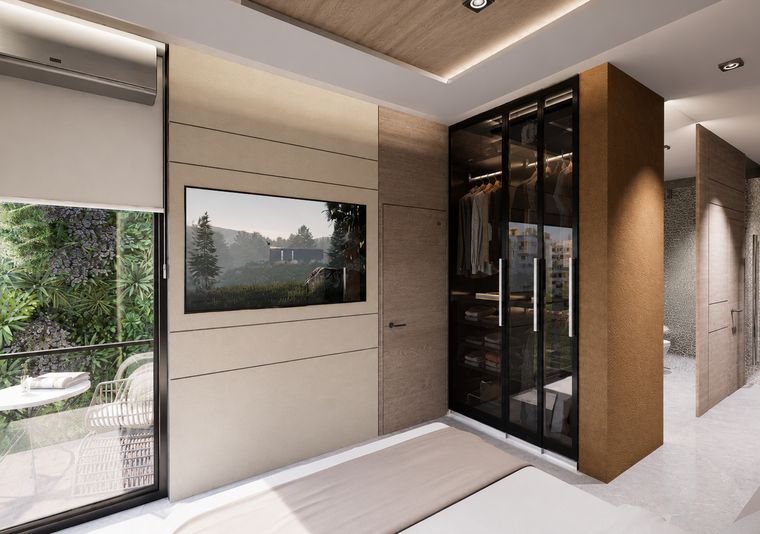 Departamento tipo 1 · vestidor con ventanal