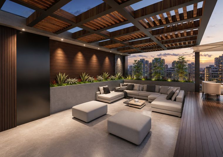 Terraza lounge bajo pérgola · vista 2 de 4