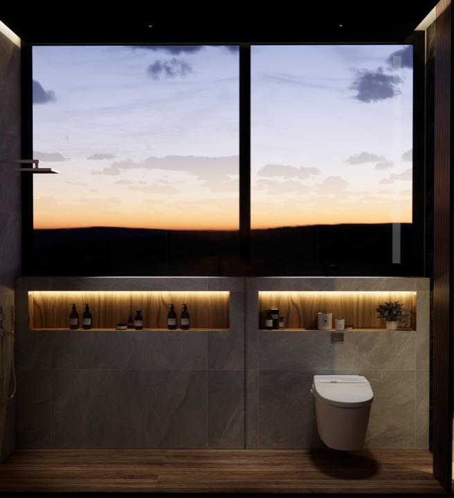 Baños de recámaras — Residencia en Country, Villahermosa