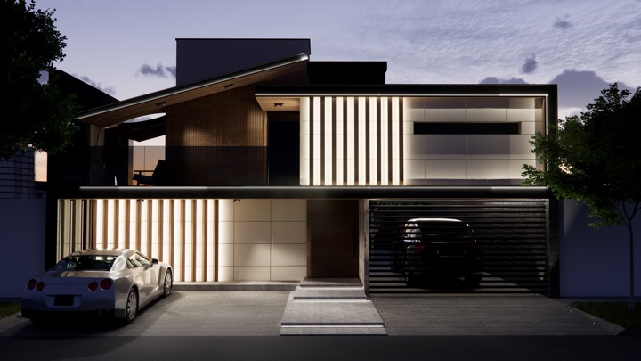 Fachada residencial · Haciendas Paraíso