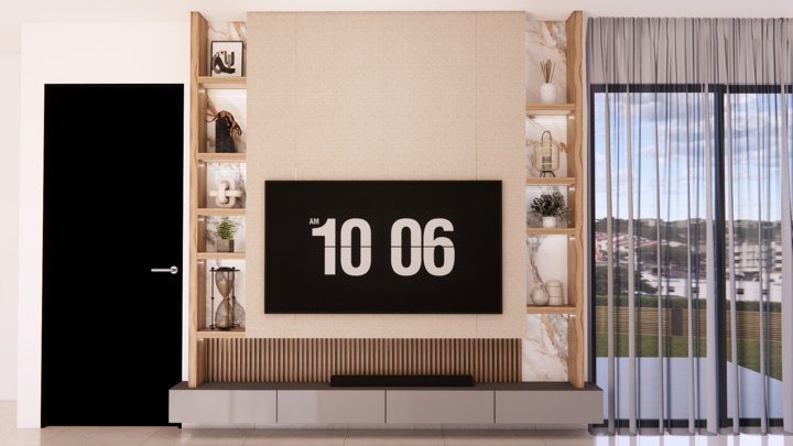 Mueble de TV a medida · Sala · Villahermosa