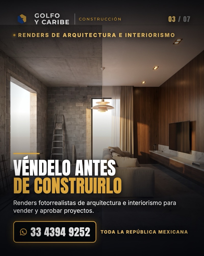 Renders de arquitectura e interiorismo